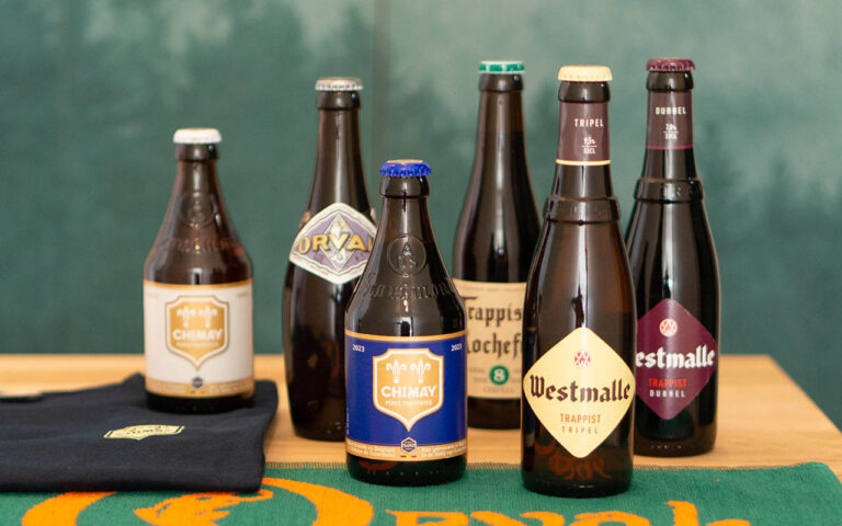 Un pack de bières belges trappistes