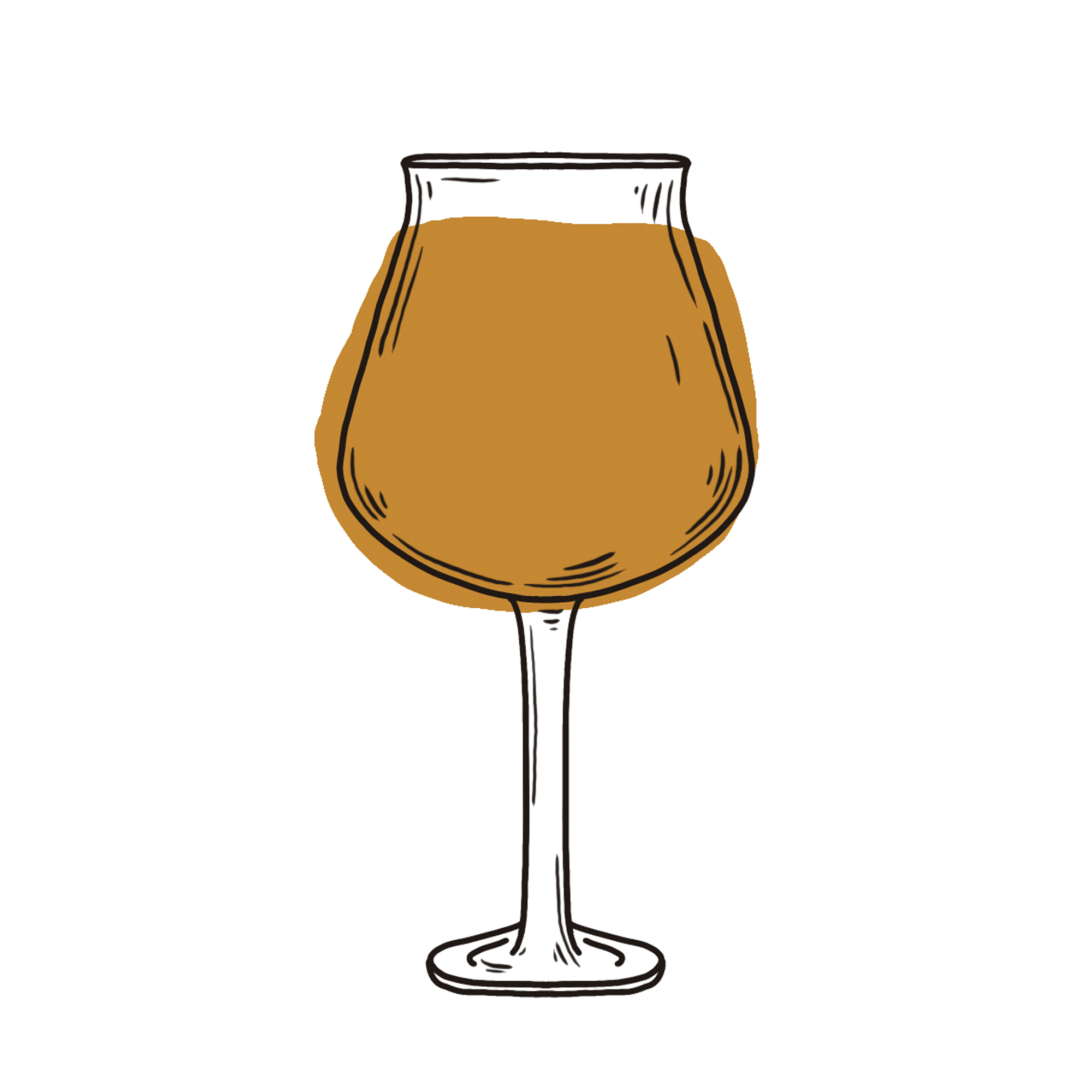 Très beau Verre à Bière Gravé à la Main par Artisan Tigre